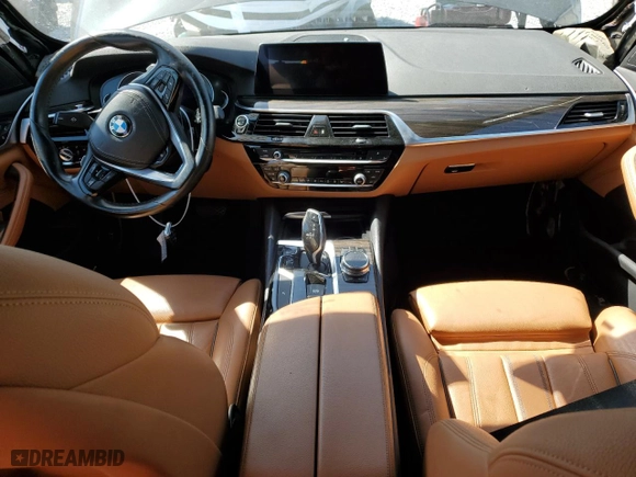 2019 BMW 5 Series 530i xDrive with VIN WBAJA7C59KWW10672, listed as a Copart auction lot 51766215 with 0 mi miles and Salvage Title. Bid and sale history available at carsss.com. Image 8.