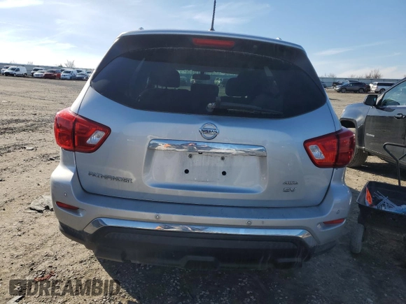 2017 Nissan Pathfinder SV with VIN 5N1DR2MM7HC667749, listed as a Copart auction lot 44380055 with 181,914 mi miles and Salvage Title. Bid and sale history available at carsss.com. Image 6.