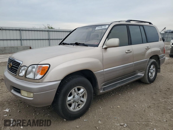1999 Lexus LX 470 with VIN JT6HT00W2X0043805, listed as a Copart auction lot 54496735 with 520,244 mi miles and Clean Title. Bid and sale history available at DreamBid. Image 1.