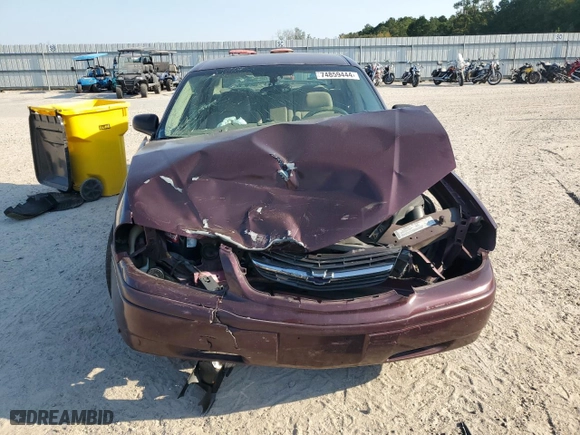 2004 Chevrolet Impala with VIN 2G1WF52E049395347, listed as a Copart auction lot 74859444 with 0 mi miles and Salvage Title. Bid and sale history available at carsss.com. Image 5.