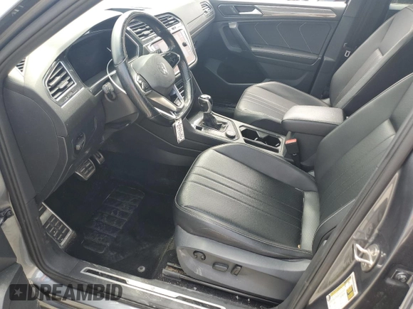 2022 Volkswagen Tiguan SE R-Line Black with VIN 3VV8B7AX0NM091052, listed as a Copart auction lot 60020515 with 46,687 mi miles and Salvage title. Bid and sale history available at DreamBid. Image 7.