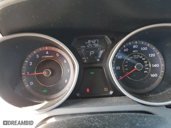 2013 Hyundai Elantra GLS PZEV with VIN KMHDH4AE4DU656241, listed as a Copart auction lot 52480305 with 125,798 mi miles and Salvage Title. Bid and sale history available at carsss.com. Image 9.
