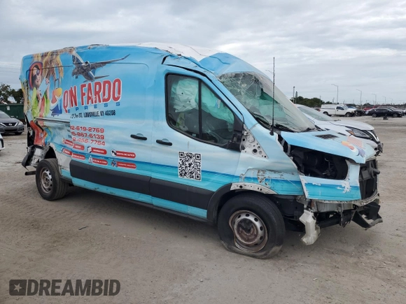 2020 Ford Transit Cargo with VIN 1FTBR1C88LKB49612, listed as a Copart auction lot 80644934 with 162,482 mi miles and Non repairable. Bid and sale history available at DreamBid. Image 4.