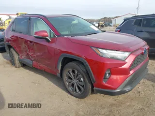 2023 Toyota RAV4 Hybrid XLE Premium with VIN JTMB6RFV8PD114927, listed as a IAAI auction lot 41844127 with 14,582 mi miles and . Bid and sale history available at DreamBid. Image 1.