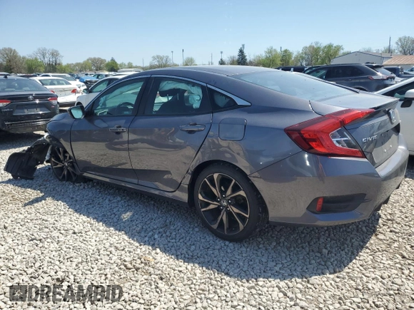 2020 Honda Civic Sedan Sport with VIN 2HGFC2F83LH549252, listed as a Copart auction lot 54239675 with Not Provided miles and Salvage Title. Bid and sale history available at carsss.com. Image 2.