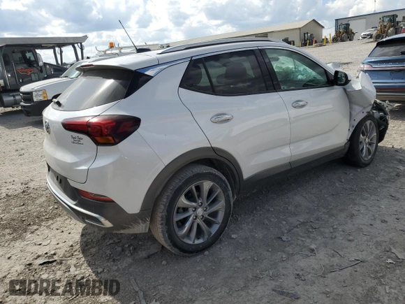 2022 Buick Encore GX Essence with VIN KL4MMFSL8NB148628, listed as a Copart auction lot 49227105 with 19,872 mi miles and Salvage title. Bid and sale history available at DreamBid. Image 3.