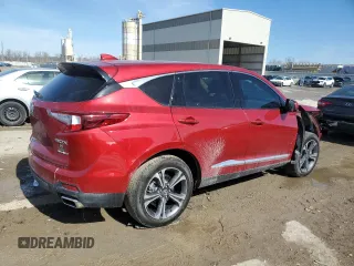 2024 Acura RDX w/Advance Package with VIN 5J8TC2H77RL016632, listed as a Copart auction lot 46135405 with 7,253 mi miles and Clean Title. Bid and sale history available at carsss.com. Image 3.