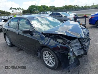 2010 Ford Fusion S with VIN 3FAHP0GA1AR269810, listed as a IAAI auction lot 41945504 with 1 mi miles. Bid and sale history available at carsss.com. Image 1.