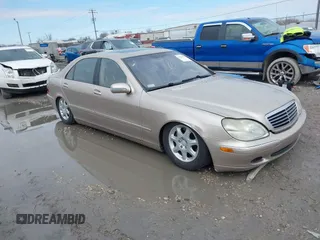 2001 Mercedes-Benz S with VIN WDBNG70J41A198207, listed as a IAAI auction lot 41890193 with Not Provided miles. Bid and sale history available at carsss.com. Image 1.