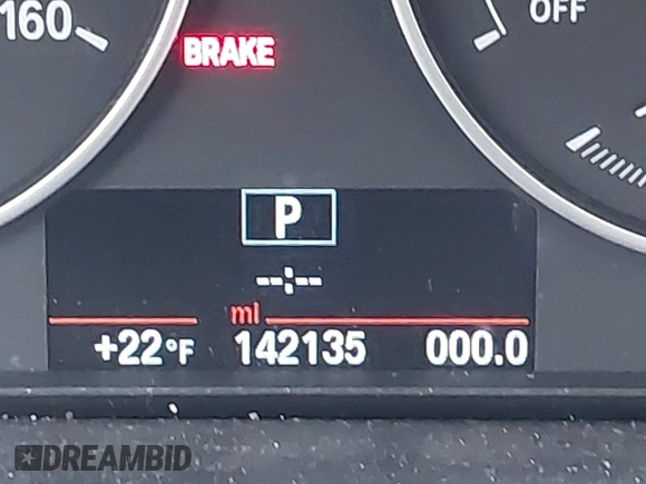 2014 BMW 3 Series 328i with VIN WBA3C1C51EK106435, listed as a IAAI auction lot 41202983 with 142,135 mi miles. Bid and sale history available at carsss.com. Image 15.