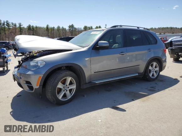 2012 BMW X5 35d with VIN 5UXZW0C58C0B88267, listed as a Copart auction lot 54160615 with Not provided miles and Salvage title. Bid and sale history available at DreamBid. Image 1.