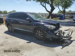 2015 Infiniti QX60 with VIN 5N1AL0MN3FC537434, listed as a Copart auction lot 49858355 with 155,181 mi miles and Salvage Title. Bid and sale history available at DreamBid. Image 4.
