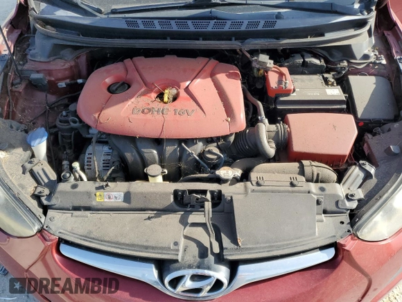 2016 Hyundai Elantra SE with VIN 5NPDH4AE7GH752562, listed as a Copart auction lot 58916065 with 156,829 mi miles and Clean title. Bid and sale history available at DreamBid. Image 11.