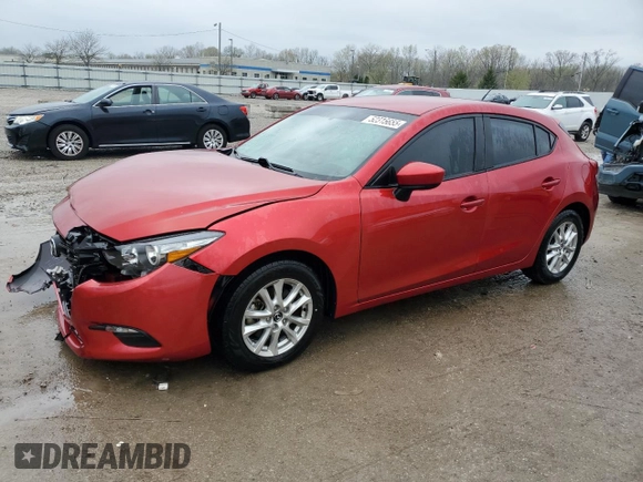 2017 Mazda 3 Sport with VIN 3MZBN1K72HM141877, listed as a Copart auction lot 52315655 with 115,435 mi miles and Salvage Title. Bid and sale history available at carsss.com. Image 1.