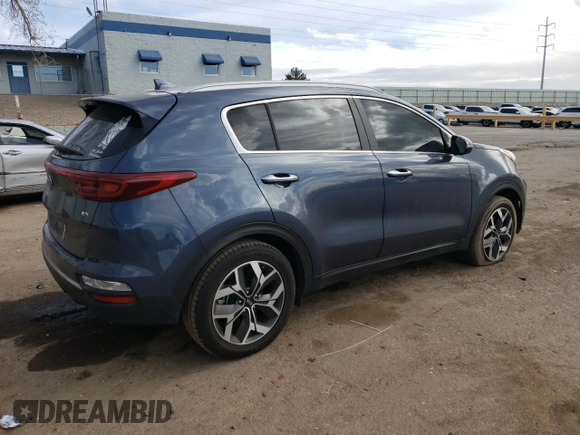2020 Kia Sportage EX with VIN KNDPN3AC2L7811451, listed as a Copart auction lot 44063095 with 96,841 mi miles and Salvage title. Bid and sale history available at DreamBid. Image 3.
