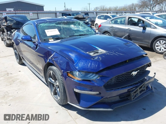 2020 Ford Mustang EcoBoost with VIN 1FA6P8TH6L5124180, listed as a IAAI auction lot 41702327 with 21,460 mi miles. Bid and sale history available at carsss.com. Image 6.