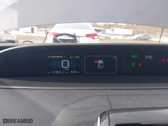 2021 Toyota Prius Prime LE with VIN JTDKAMFP4M3171775, listed as a IAAI auction lot 41343750 with 21,901 mi miles. Bid and sale history available at carsss.com. Image 7.