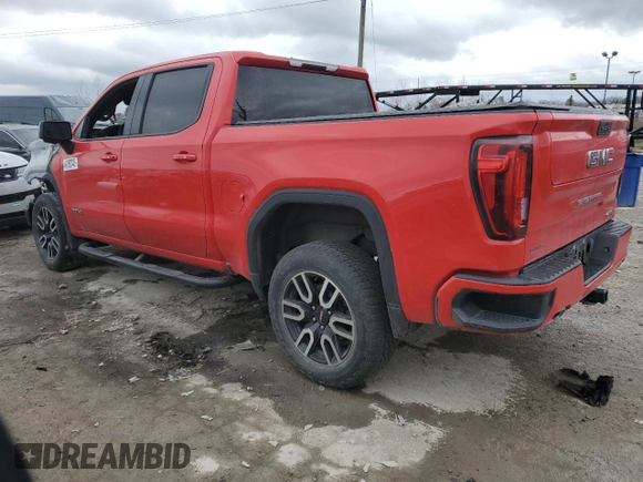2021 GMC Sierra 1500 AT4 with VIN 1GTU9EET7MZ402509, listed as a Copart auction lot 49750745 with 0 mi miles and Salvage Title. Bid and sale history available at carsss.com. Image 2.