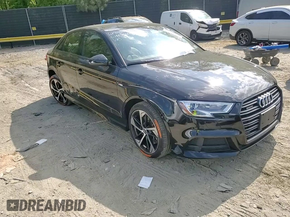 2020 Audi A3 Sedan S line Premium with VIN WAUBEGFF3LA103746, listed as a Copart auction lot 53294934 with 41,343 mi miles and Salvage Title. Bid and sale history available at carsss.com. Image 10.
