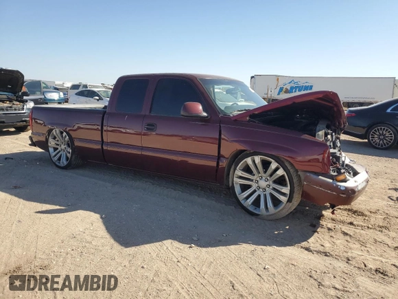 2003 Chevrolet Silverado 1500 with VIN 2GCEC19V431364982, listed as a Copart auction lot 74125874 with 201,183 mi miles and Salvage Title. Bid and sale history available at carsss.com. Image 4.