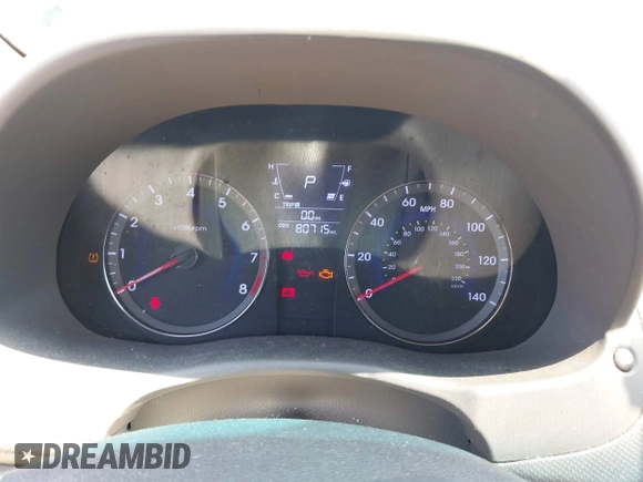 2014 Hyundai Accent GLS with VIN KMHCU4AE7EU736691, listed as a IAAI auction lot 42054514 with 80,715 mi miles and . Bid and sale history available at carsss.com. Image 7.