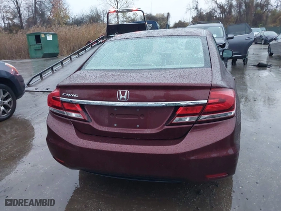 2013 Honda Civic Sdn LX with VIN 2HGFB2F53DH595982, listed as a IAAI auction lot 40926264 with 138,624 mi miles. Bid and sale history available at carsss.com. Image 16.