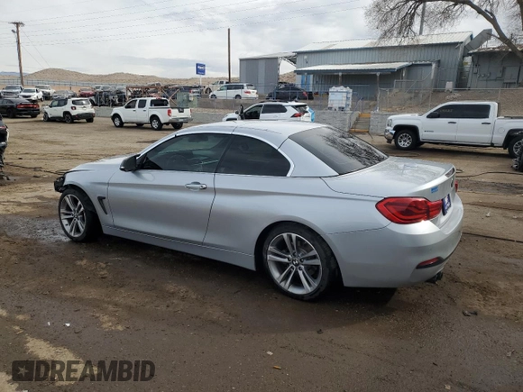 2018 BMW 4 Series 430i z VIN WBA4Z1C59JEC59109, wystawiony jako Copart lot #44590835 z przebiegiem 47 507 mil mil oraz Szkoda całkowita • Salvage title. Historia ofert i sprzedaży dostępna na DreamBid. Obrazek 2.