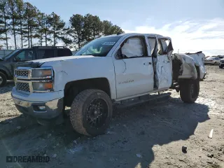 2014 Chevrolet Silverado 1500 LT with VIN 1GCRCREH0EZ344318, listed as a Copart auction lot 43030255 with 0 mi miles and Salvage Title. Bid and sale history available at carsss.com. Image 1.