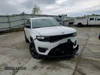 2024 Jeep Grand Cherokee Limited with VIN 1C4RJHBG2RC704502, listed as a Copart auction lot 55477845 with 8,144 mi miles and Salvage title. Bid and sale history available at DreamBid. Image 14.