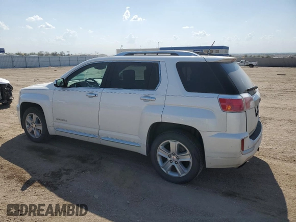 2017 GMC Terrain Denali with VIN 2GKFLVE38H6157509, listed as a Copart auction lot 56245595 with 109,919 mi miles and Salvage title. Bid and sale history available at DreamBid. Image 2.