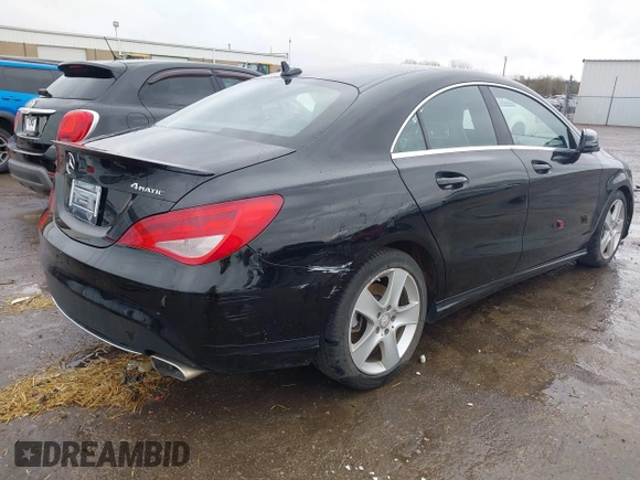 2015 Mercedes-Benz CLA 250 with VIN WDDSJ4GB6FN234908, listed as a IAAI auction lot 41943980 with 55,365 mi miles and . Bid and sale history available at DreamBid. Image 4.