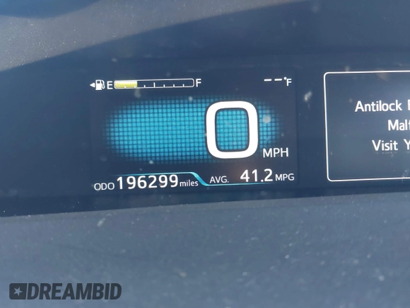 2016 Toyota Prius Two with VIN JTDKBRFU9G3023416, listed as a IAAI auction lot 41174408 with 196,299 mi miles and . Bid and sale history available at DreamBid. Image 15.