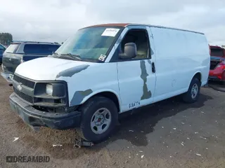 2007 Chevrolet Express Cargo Van with VIN 1GCFG15X571149672, listed as a IAAI auction lot 41194974 with 255,757 mi miles. Bid and sale history available at carsss.com. Image 2.