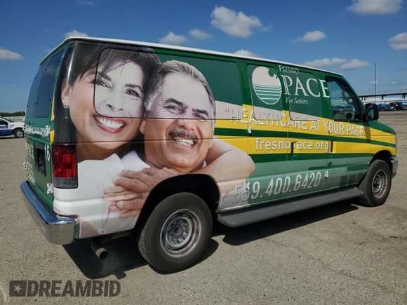 2012 Ford Econoline Passenger XL with VIN 1FBNE3BL9CDA16618, listed as a Copart auction lot 51861155 with 223,710 mi miles and Clean title. Bid and sale history available at DreamBid. Image 3.