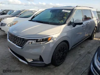 2023 Kia Carnival SX Prestige with VIN KNDNE5H32P6237079, listed as a Copart auction lot 73872644 with 0 mi miles and Salvage Title. Bid and sale history available at carsss.com. Image 1.