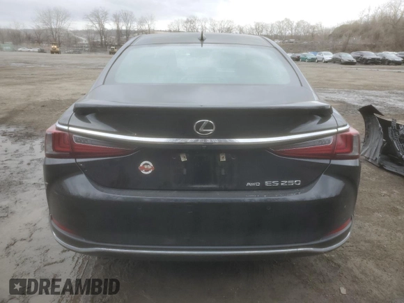 2022 Lexus ES 250 with VIN 58AD11D16NU009944, listed as a Copart auction lot 47650855 with 25,774 mi miles and Salvage title. Bid and sale history available at DreamBid. Image 6.