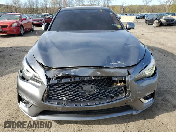 2018 Infiniti Q50 3.0t LUXE with VIN JN1EV7AR4JM430690, listed as a Copart auction lot 54324925 with 69,812 mi miles and Salvage Title. Bid and sale history available at carsss.com. Image 5.