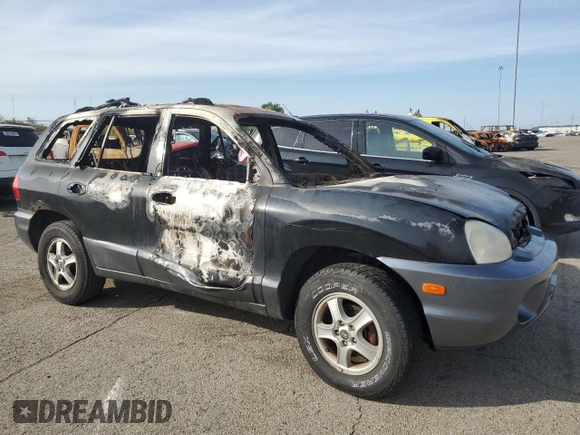 2004 Hyundai Santa Fe with VIN KM8SB12B64U656737, listed as a Copart auction lot 71521294 with 0 mi miles and Non Repairable. Bid and sale history available at carsss.com. Image 4.