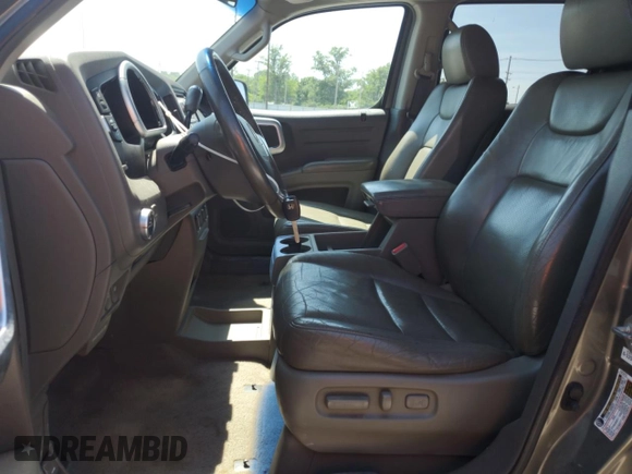 2007 Honda Ridgeline RTL with VIN 2HJYK16557H504342, listed as a Copart auction lot 59057645 with 208,705 mi miles and Salvage title. Bid and sale history available at DreamBid. Image 7.