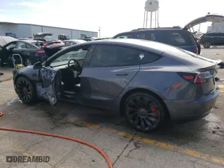 2022 Tesla Model 3 Performance with VIN 5YJ3E1EC7NF269001, listed as a Copart auction lot 72729544 with 37,837 mi miles and Salvage Title. Bid and sale history available at carsss.com. Image 2.