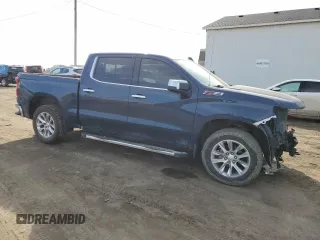 2021 Chevrolet Silverado 1500 LTZ with VIN 3GCUYGET0MG132005, listed as a Copart auction lot 49079175 with 90,246 mi miles and Salvage Title. Bid and sale history available at DreamBid. Image 4.