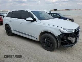 2017 Audi Q7 Premium with VIN WA1AAAF79HD020189, listed as a Copart auction lot 59193975 with 186,533 mi miles and Salvage title. Bid and sale history available at DreamBid. Image 4.