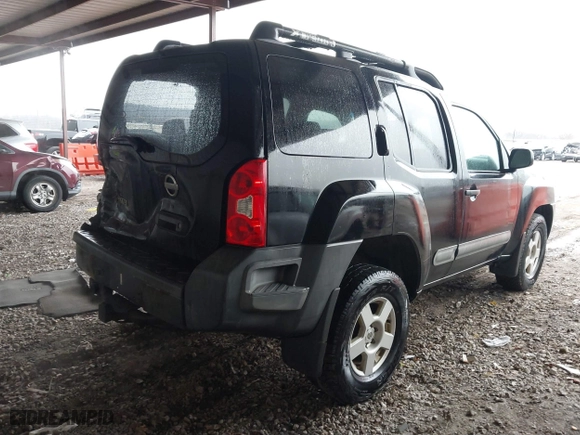 2005 Nissan Xterra S with VIN 5N1AN08W65C628712, listed as a IAAI auction lot 41464241 with 197,408 mi miles. Bid and sale history available at carsss.com. Image 4.