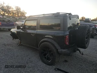 2023 Ford Bronco with VIN 1FMDE5CP4PLA94445, listed as a Copart auction lot 88041235 with 48,946 mi miles and Salvage Title. Bid and sale history available at carsss.com. Image 2.