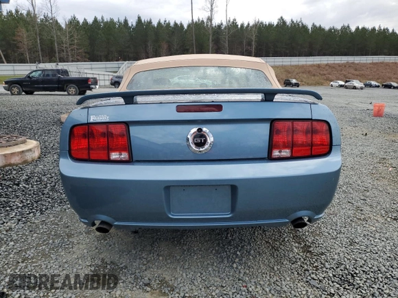 2006 Ford Mustang GT Deluxe with VIN 1ZVHT85H065258602, listed as a Copart auction lot 49955095 with 80,065 mi miles and Salvage Title. Bid and sale history available at carsss.com. Image 6.