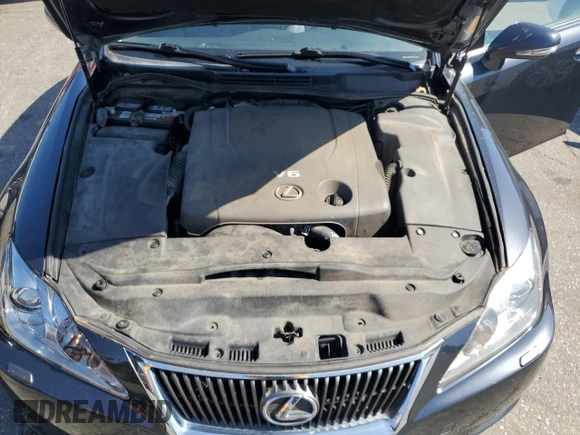2010 Lexus IS 250 with VIN JTHCF5C21A5039768, listed as a Copart auction lot 62135085 with 157,726 mi miles and Clean title. Bid and sale history available at DreamBid. Image 11.