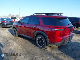 2023 Nissan Pathfinder Rock Creek with VIN 5N1DR3BD2PC201346, listed as a IAAI auction lot 41497308 with 49,827 mi miles and . Bid and sale history available at DreamBid. Image 3.
