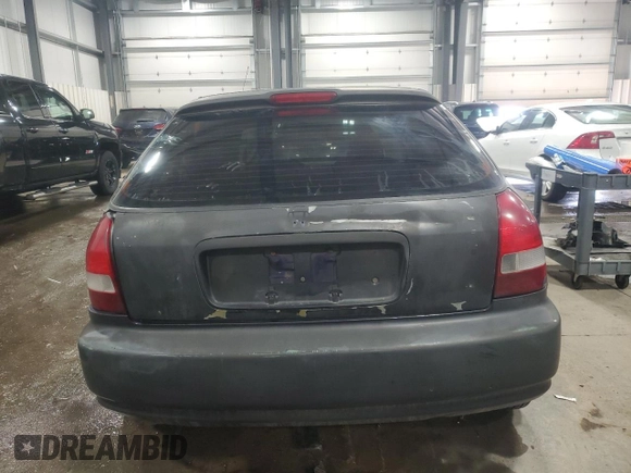 1999 Honda Civic CX with VIN 2HGEJ6329XH107560, listed as a Copart auction lot 43095495 with 245,457 mi miles and Salvage Title. Bid and sale history available at carsss.com. Image 6.