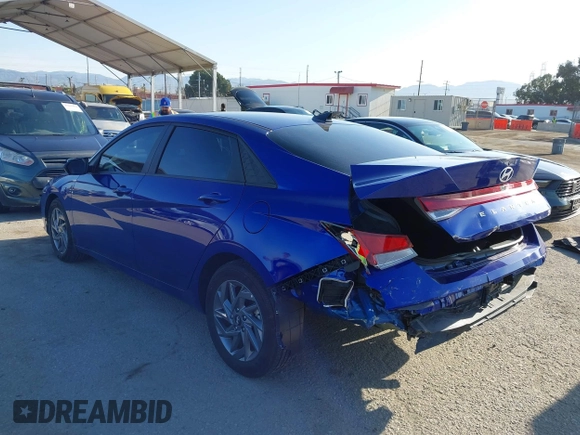 2024 Hyundai Elantra SEL with VIN KMHLM4DGXRU708435, listed as a IAAI auction lot 41966818 with 10,246 mi miles and . Bid and sale history available at DreamBid. Image 3.