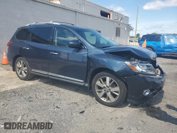 2015 Nissan Pathfinder SL with VIN 5N1AR2MM1FC705282, listed as a Copart auction lot 61608575 with 140,407 mi miles and Clean title. Bid and sale history available at DreamBid. Image 4.